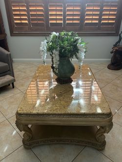 Granite coffee and end table