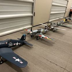 RC WW2 , (6) Aircraft Never Flown Manuals No Boxes 