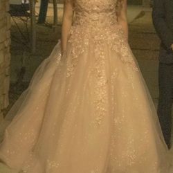 Blush Pink Quinceañera And Sweet 16 Dress
