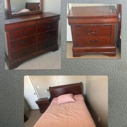 Heavy Full Bedroom Set (mattress Not Included)
