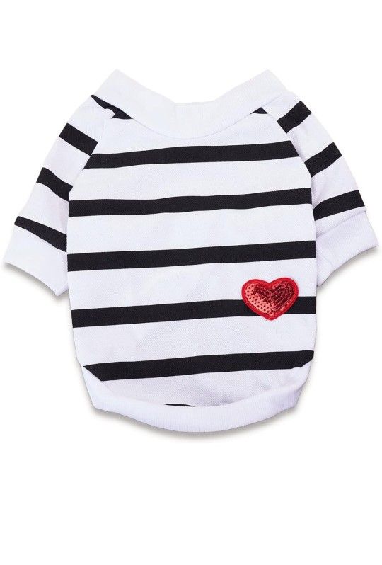 Dog Shirt for Small Dogs Tee Shirts for Dogs Boston Terriers Clothes for Dog Pet Tshirts Striped Tee Shirt, Small, White