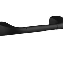 Gerber Gilde Wall-Mount Double Post Toilet Paper Holder in Satin Black
