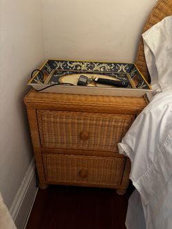 Pair of side tables and dresser