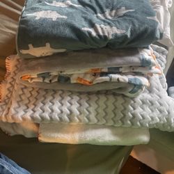 Baby Boy Blankets $10