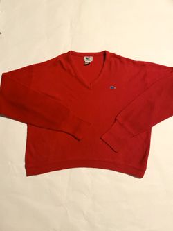 Vintage Lacoste 70’s Red Knitwear Sweater