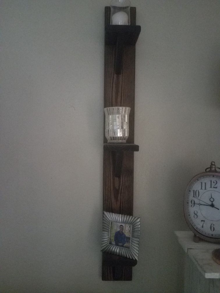 Custom made Vertical Wall Shelves