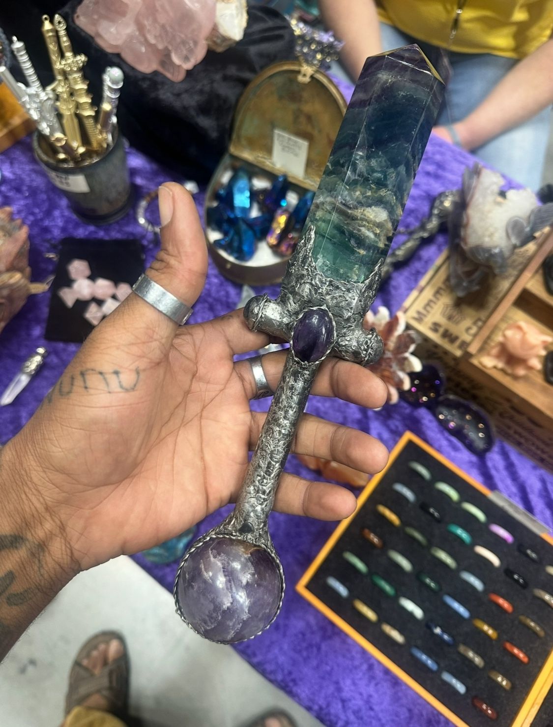 Fluorite short Sword