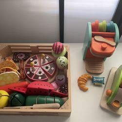 Play Food (Wood) With Toaster And Espresso Machine