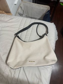Michael Kors Cream Canvas Shoulder Bag