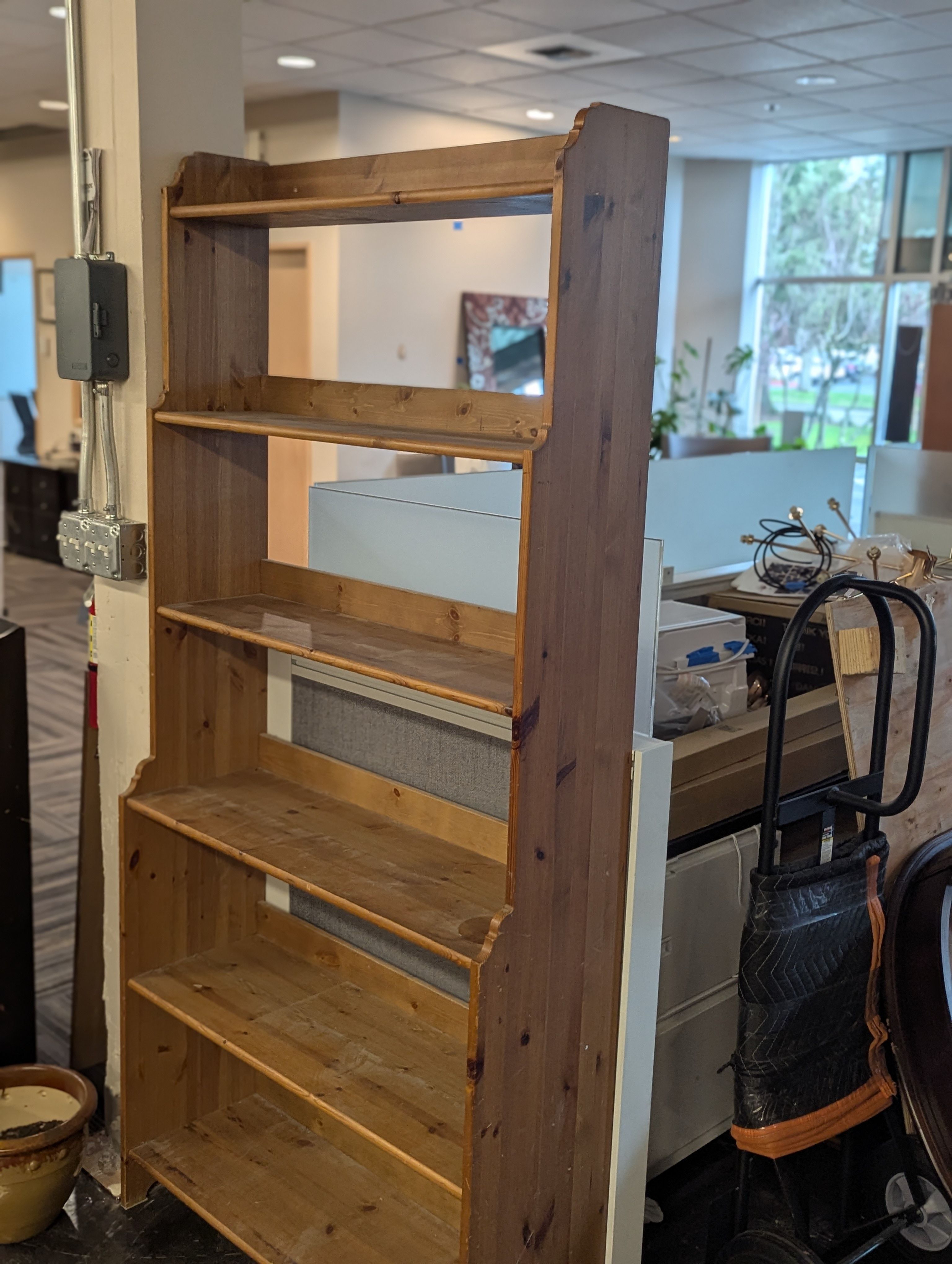 Tall Oak Bookcase