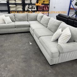 Free Delivery* Like New Gray “L” Shaped Sectional Sofa! Couch Couches Sectional Gray Grey