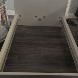 White IKEA Queen Bed Frame