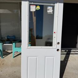 Exterior Door With Glass/blinds