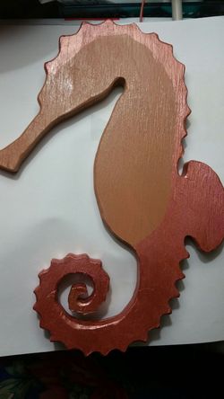Handmade Wooden Seahorse Silhouette