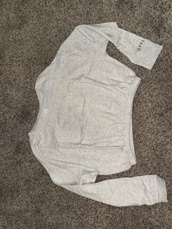 Offline by Aerie Cropped Sweatshirt Gray Size M