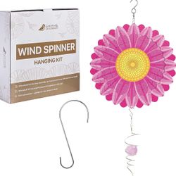 Flower Wind Spinner Pink Daisy 3D
