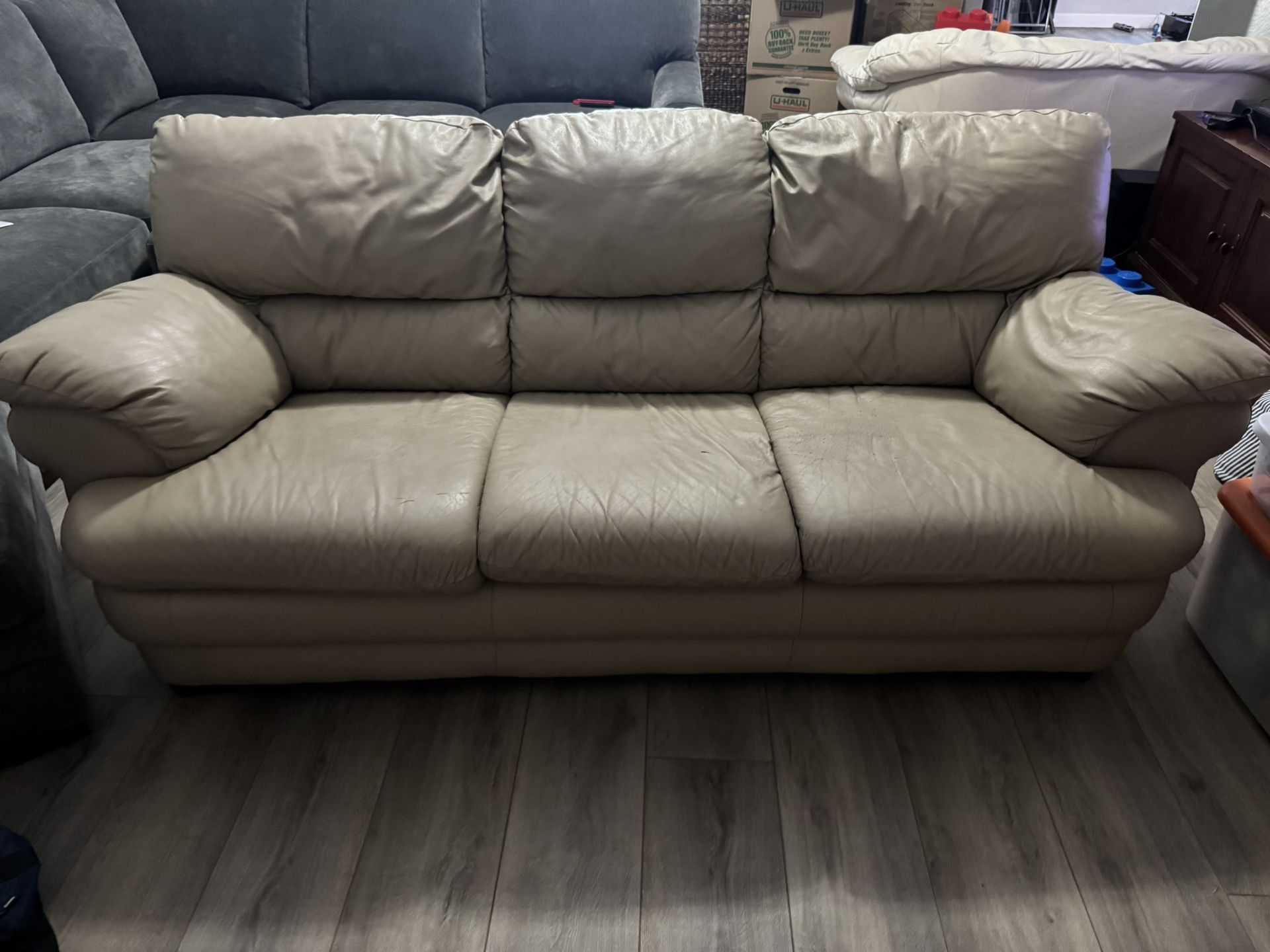 Free Leather Couch And Leather Love Seat