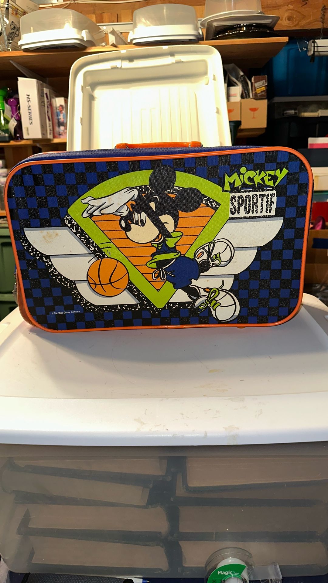 Vintage and Rare Walt Disney Mickey Mouse Suitcase