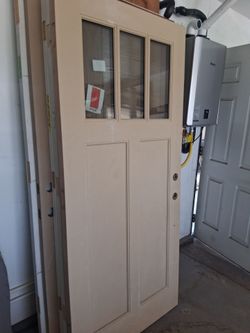 front entry craftsman fiber glass door