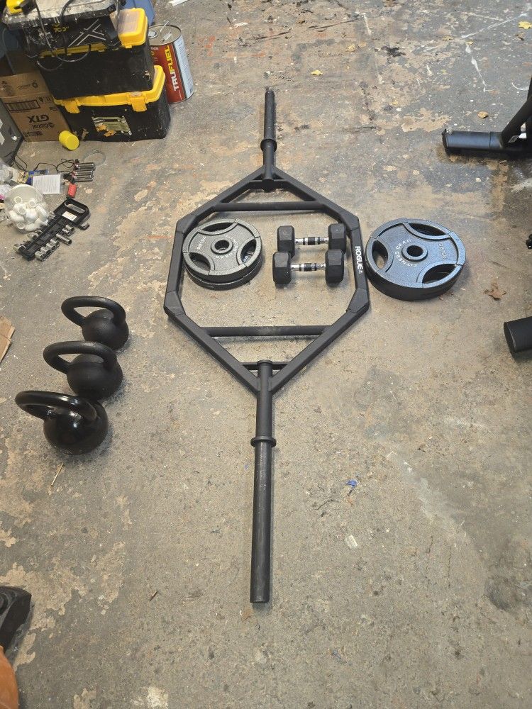 Peleton Bike And Assorted Wieghts For Sale