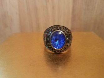 Maine South class ring size 10 It could be made of a non-precious metal know as white ultrium