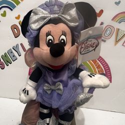 DISNEY MINNIE MOUSE SUGARPLUM BEANBAG PLUSH - 8 INCH- NEW WITH TAG
