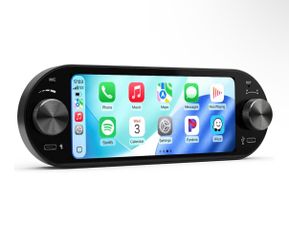 6.86" Single Din Car Radio Stereo Volume Knob CarPlay Android Auto Linux OS IPS Touchscreen Bluetooth AM/FM//Backup Camera/SWC/Map Navigation/Mic/Type