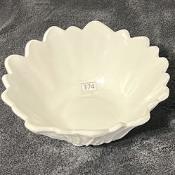 Vintage MCM Lily Pons Milk Glass Sunflower Serving or Candy Bowl by Indiana Glass. 