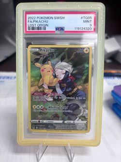 PSA 9 Pikachu Full Art TG05 Lost Origin 2022