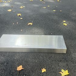 Floating Stainless Steel Shelves