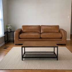 Modern Leather Sofa Living Spaces