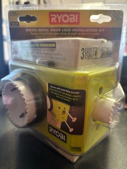 Ryobi A99DLK4 Wood & Metal Door Lock Installation Kit