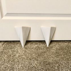 White Pyramid Wall Sconces 