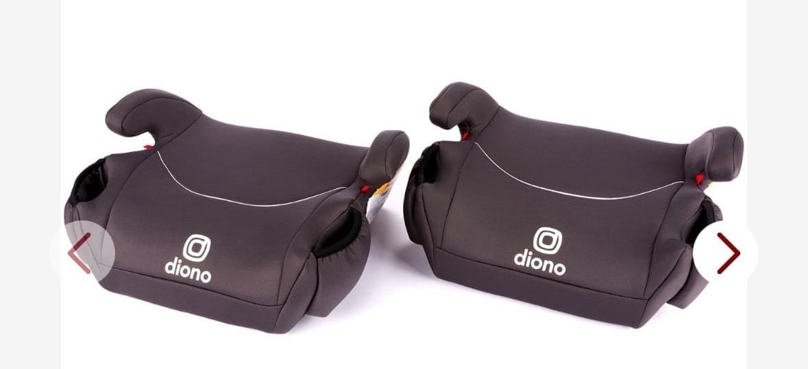 Diono Solana, No Latch, Pack Of 2 Backless Booster Car Seats, Lightweight, Machine Washable Covers, Cup Holders, Black INVENTORY NUMBER: 102