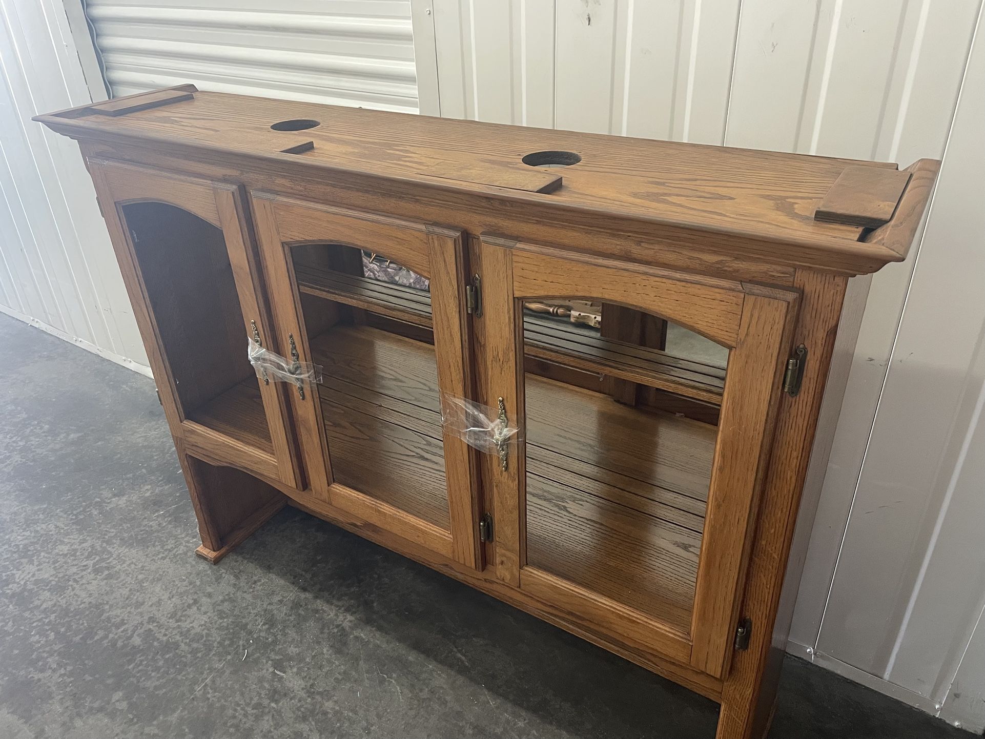 Oak Hutch China Cabinet
