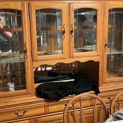 Oak Collectors Cabinet