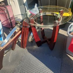 3 Piece Glass Coffee Table Set