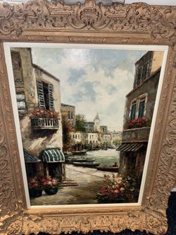 Vintage/french Style Art With Frame