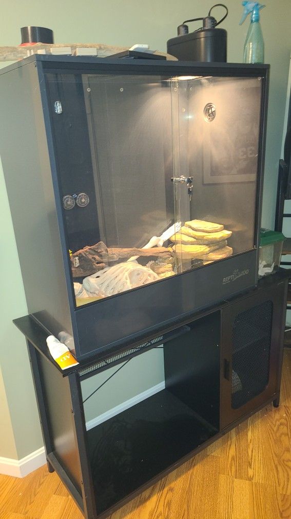 Reptizoo 90 Gallon Sliding Glass Reptile Tank