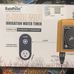 2 Zone Wi-Fi Irrigation water timer Rain point