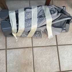 Free Queen Bed Frame Dresser Night Stand And Mirror And Portable Baby Bed