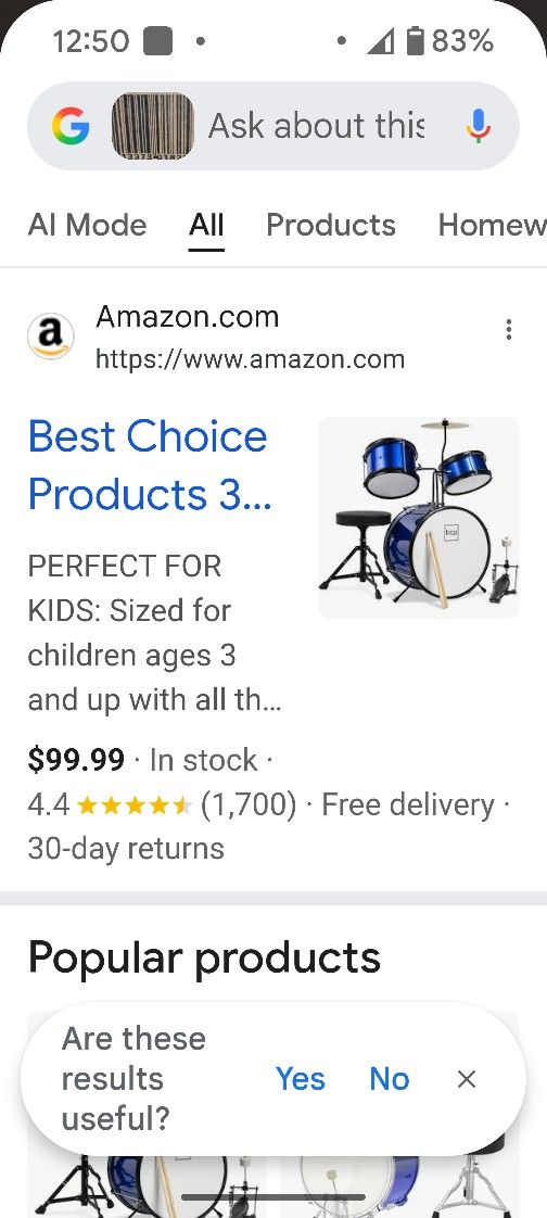 Best Choice Products 3-Piece Beginner Drum Set for Kids Juniors, w/Throne Stool, Cymbal, Drum Sticks, Bass Drum Pedal, 2 Toms - Blue
(Brand New In The