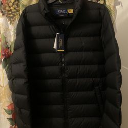 Black Polo Puffer Jacket