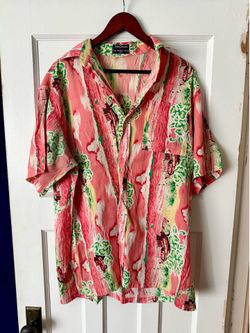 Vintage John Doowa Men’s Hawaiian Shirt-XL