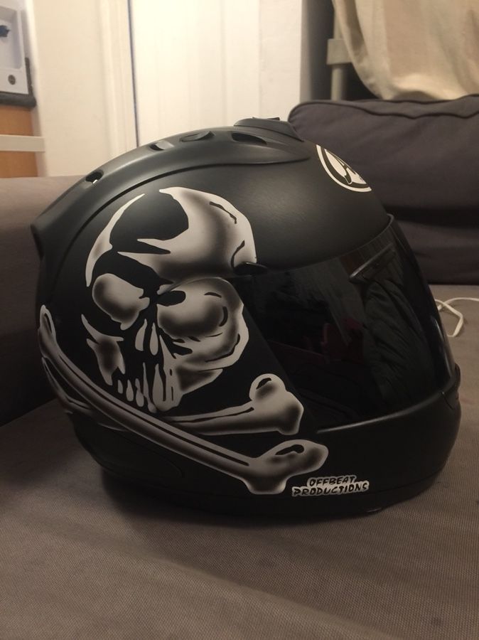 Arai corsair V Jolly Roger helmet(small)
