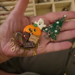 Variety Of Holiday and Other Pins
