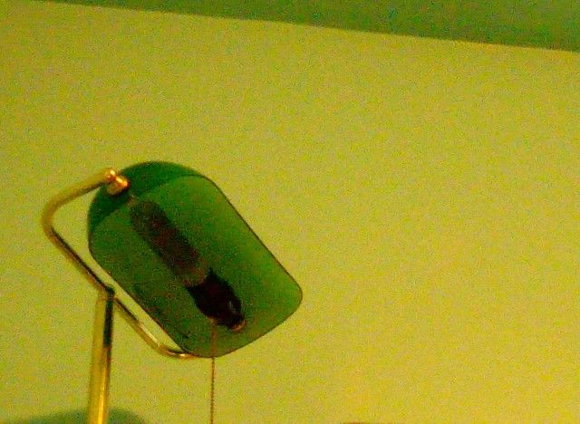 Green Glass Desk Light