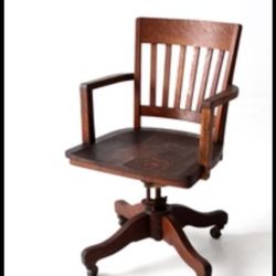 Antique   Solid  Wooden   Office Chair