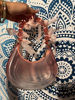 Pink clear bag