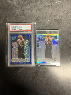 Anthony Edwards Blue Velocity Rated Rookie  And Rated Rookie Holo